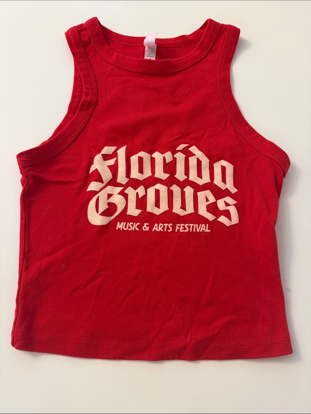 Florida Groves Music Festival Red Tank Top - Picture 1 of 1
